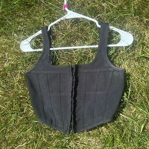 FASHIONNOVA BLACK CORSET TOP (S)